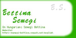 bettina semegi business card